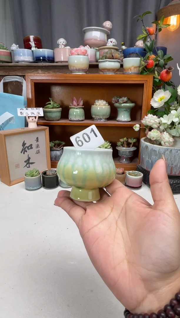 瓷片601知木小芳花盆