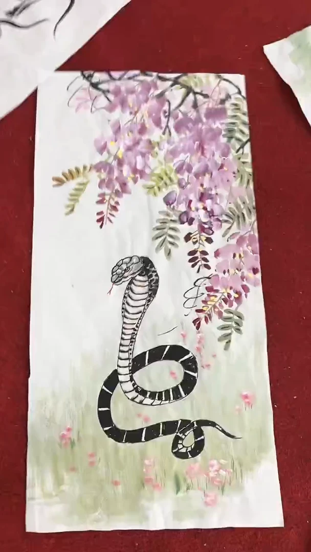 国画梅*雨李火庆/国画扇面