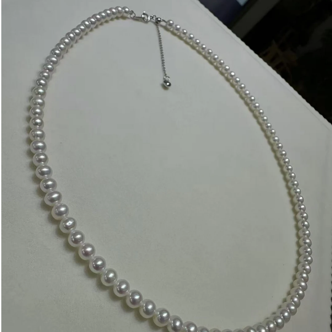 【小珍珠】天然珍珠项链3.5-4mm/气质颈饰/仙女链/时尚链/小米珠