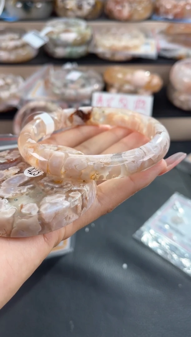 未镶嵌手镯石英质玉65（赠品镯心 不保证完美）