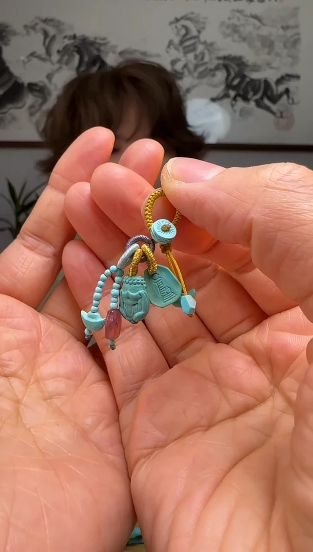 【闪购商品】绿松石提溜未镶嵌时尚百搭A1374