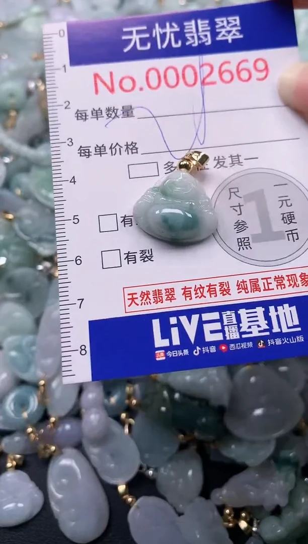 吊坠(不含链)未镶嵌翡翠2669