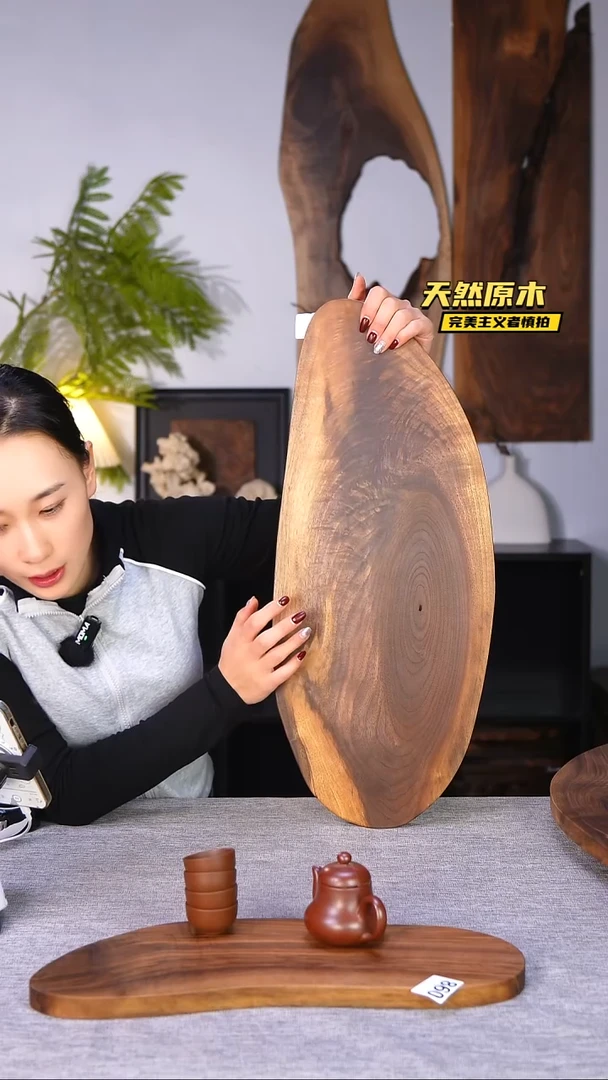 木北美黑胡桃原木.干裂疤结不属于商品质量问题完美主义者慎拍