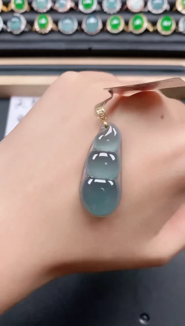 翡翠戒指18K金镶嵌11111