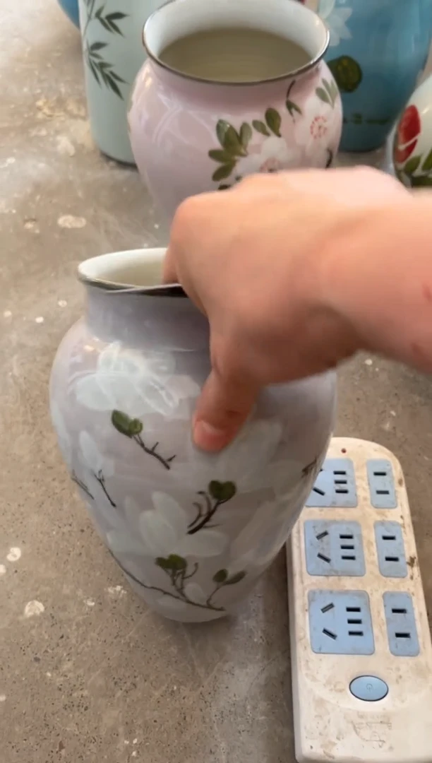 瓶陶景德镇手绘陶瓷
