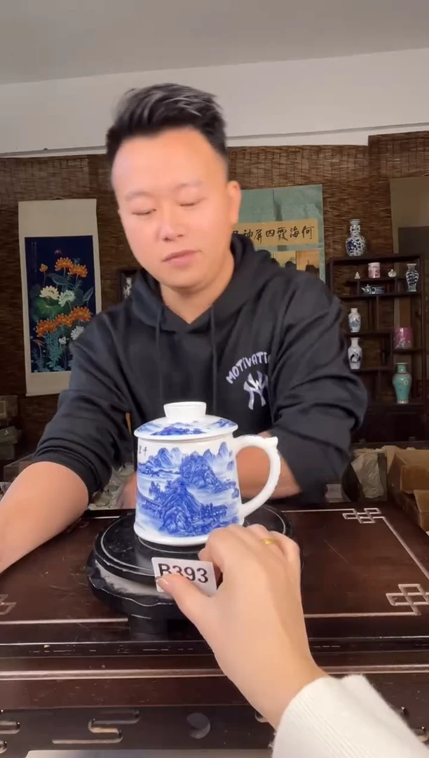 摆件瓷景德镇陶瓷摆件B393