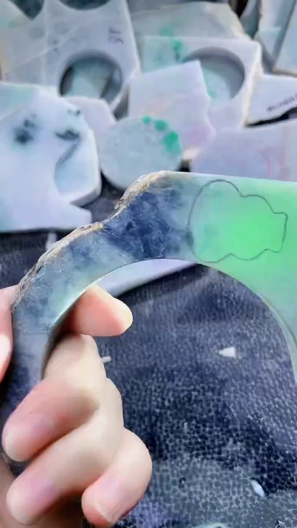 裸石翡翠天然A货翡翠板料