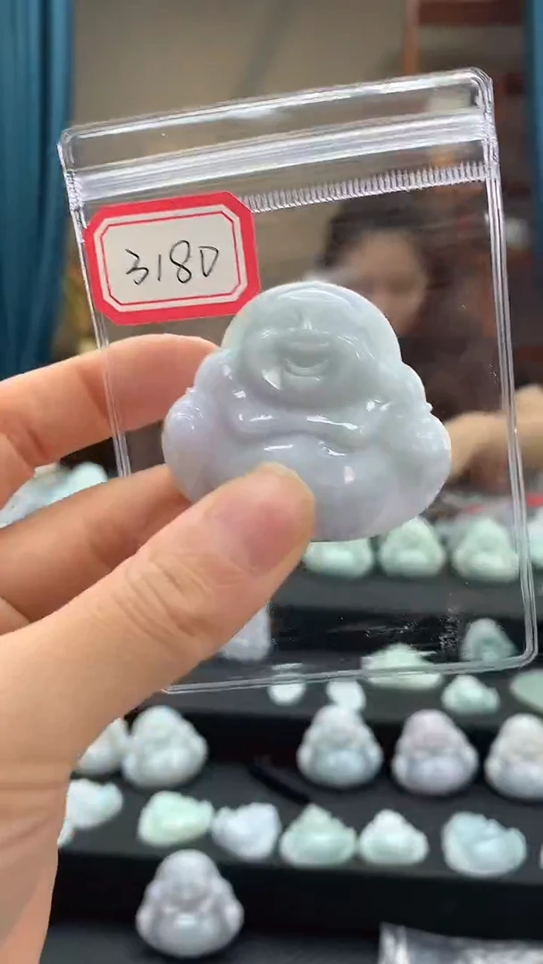 颈饰未镶嵌翡翠佛公3180