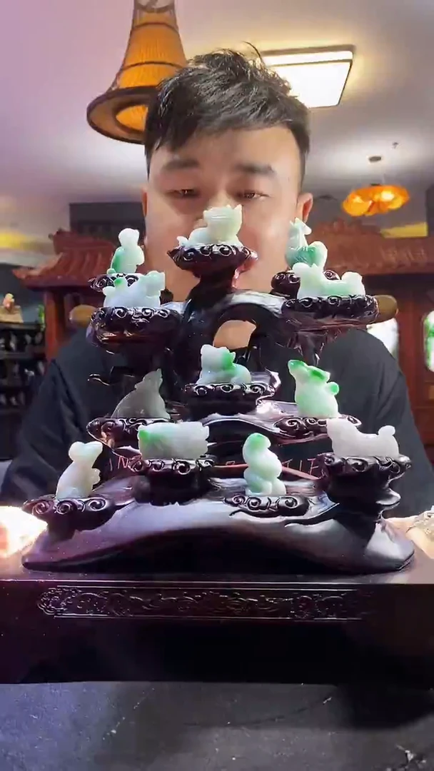 定制翡翠未镶嵌08/0527/Y/发其一件/十二生肖