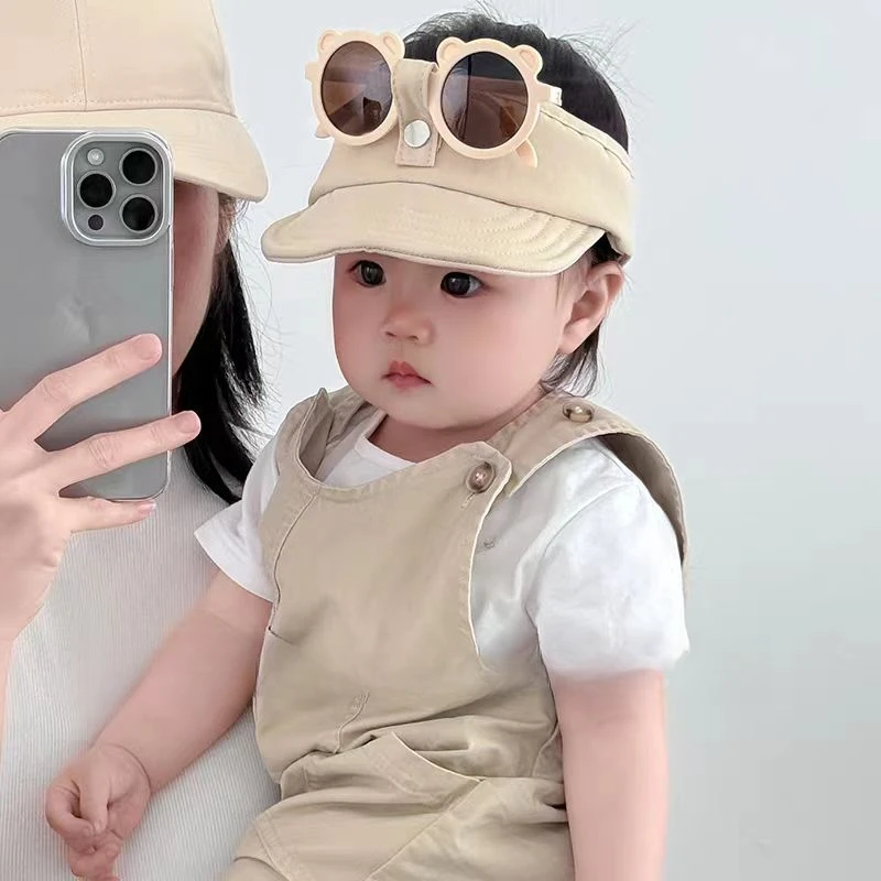 儿童帽子遮阳帽鸭舌帽可爱夏季薄款出游婴儿遮阳防晒帽宝宝帽子