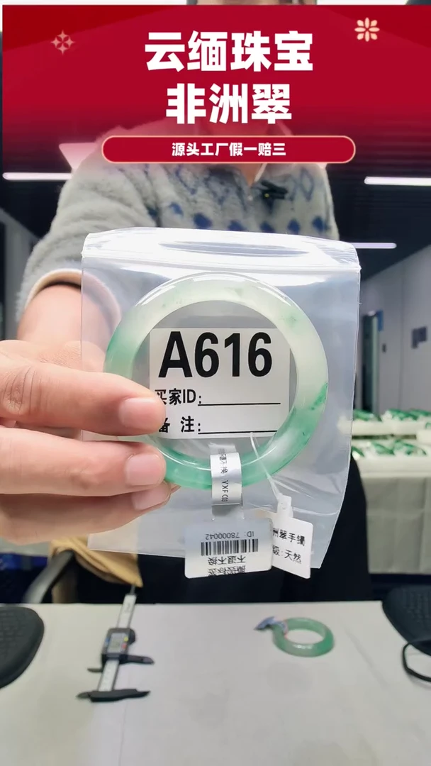 未镶嵌手镯石英质玉（非洲翠）58圈口A616