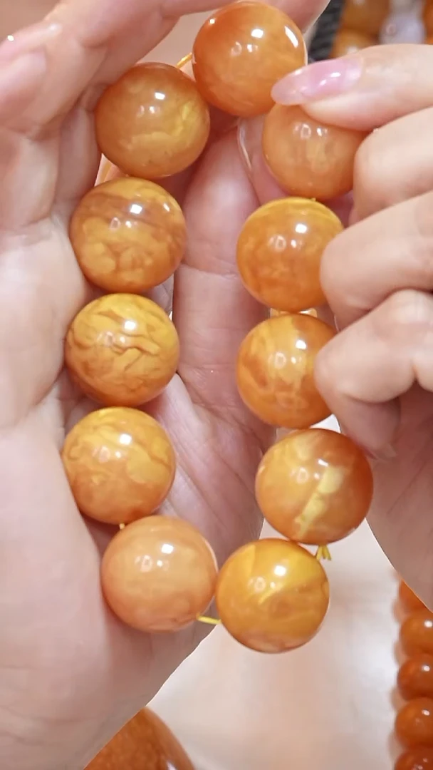 蜜蜡颈饰未镶嵌8125天然蜜蜡珠宝奇石云端妖孽全部保真