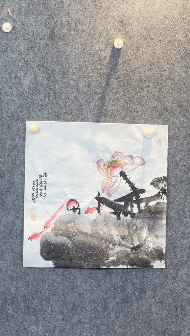 国画松****S小斗方花鸟