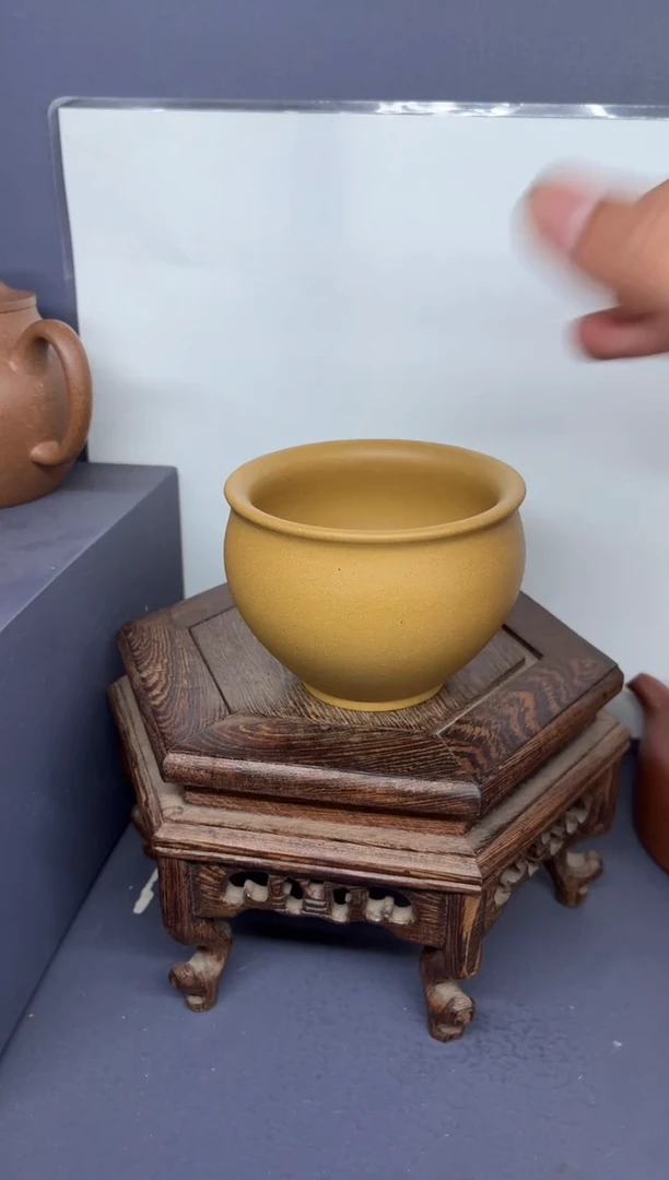 茶壶紫砂黄金段 圆融杯