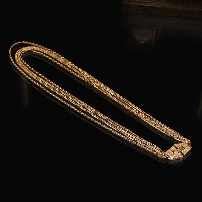 铜合金合成锆石项链 一漾 设计多条 项链