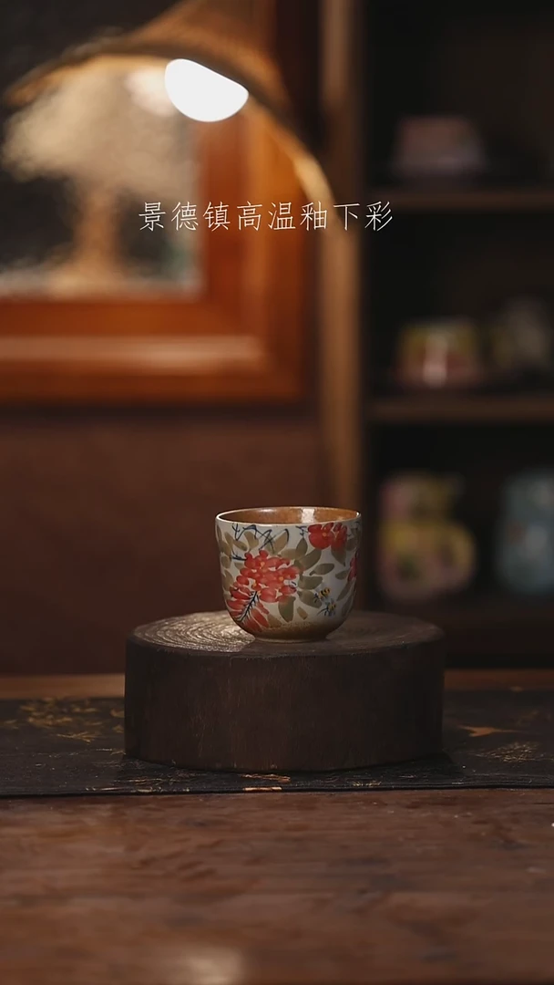 陶瓷景德镇高温釉下手绘陶瓷521