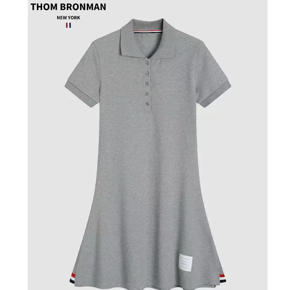 TB【官方正品】THOM BRONMAN汤姆布郎网球连衣裙短袖收腰显瘦运动