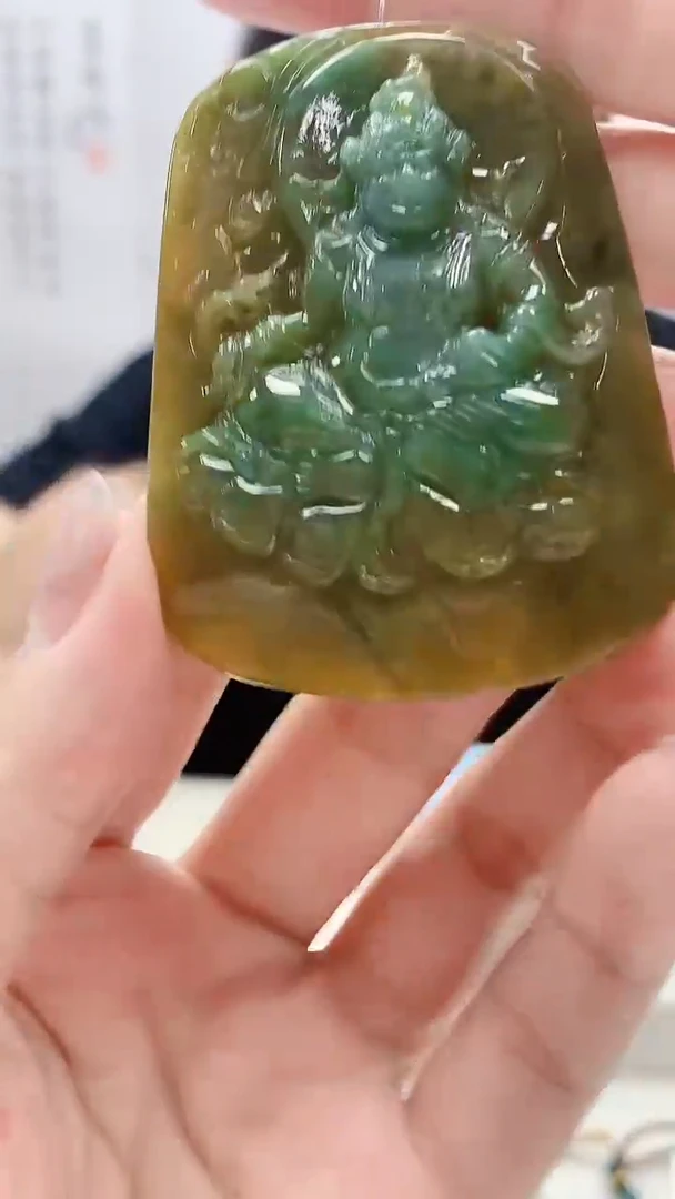 定制翡翠未镶嵌4688lr-毛货挂件71