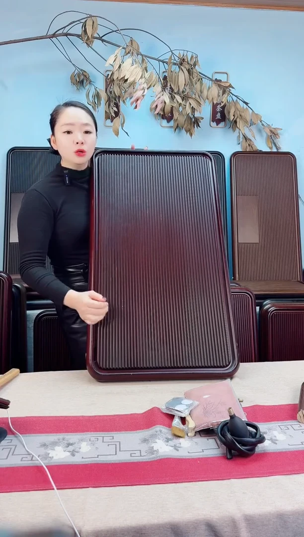 千川红色款式茶盘90*50*5