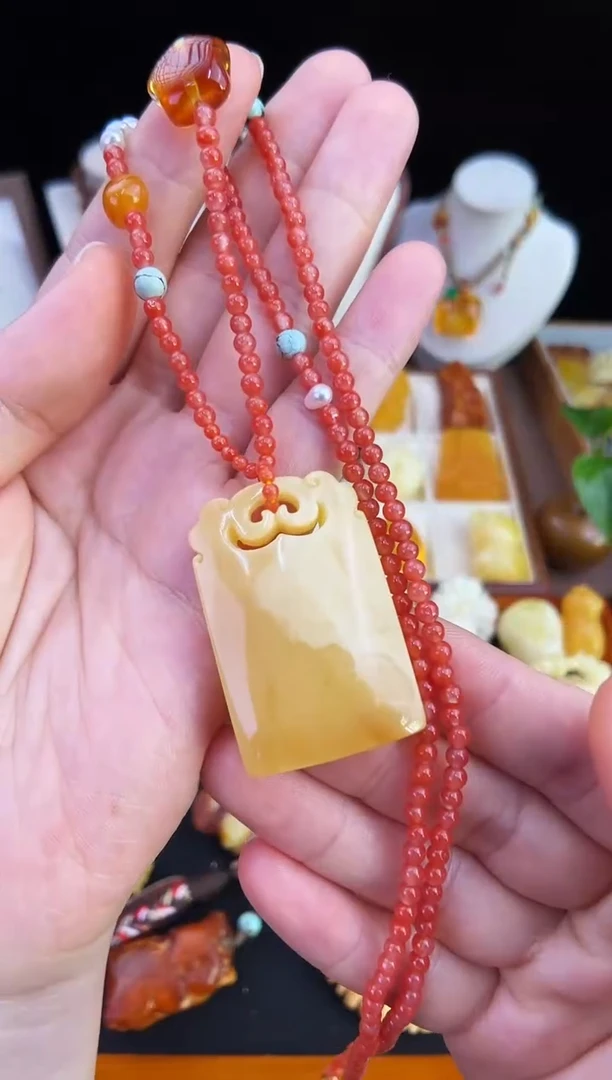 琥珀未镶嵌珠宝奇石艳*儿柒月