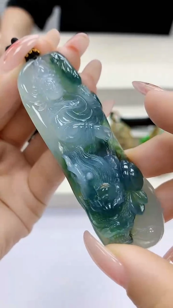 未镶嵌定制翡翠4917ty-毛货挂件47