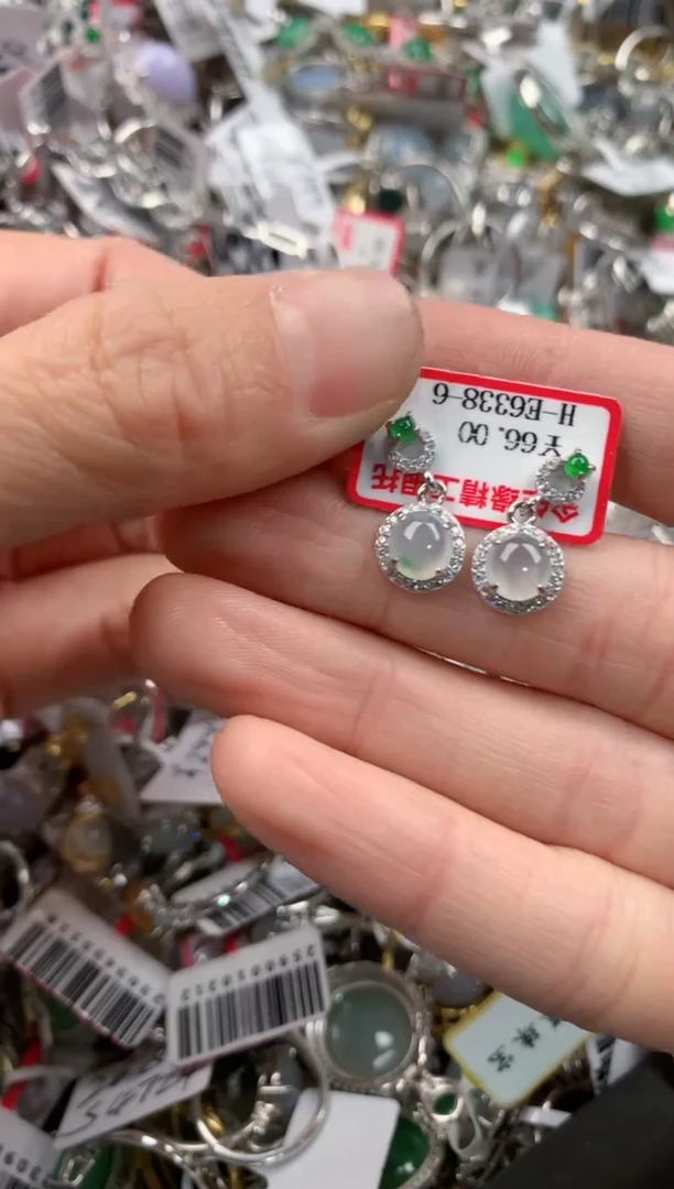 银S925镶嵌戒指翡翠888   6