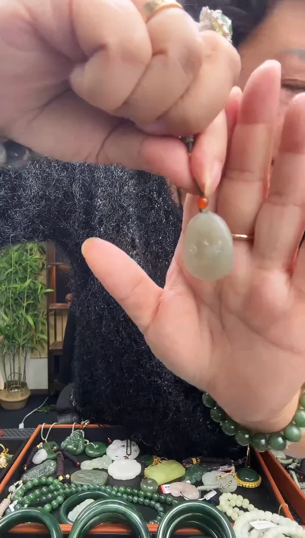 颈饰未镶嵌和田玉多样性发一  15