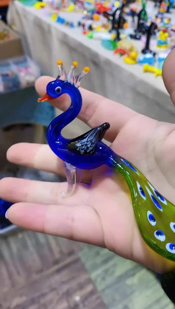【闪购商品】琉璃手工艺品孔雀