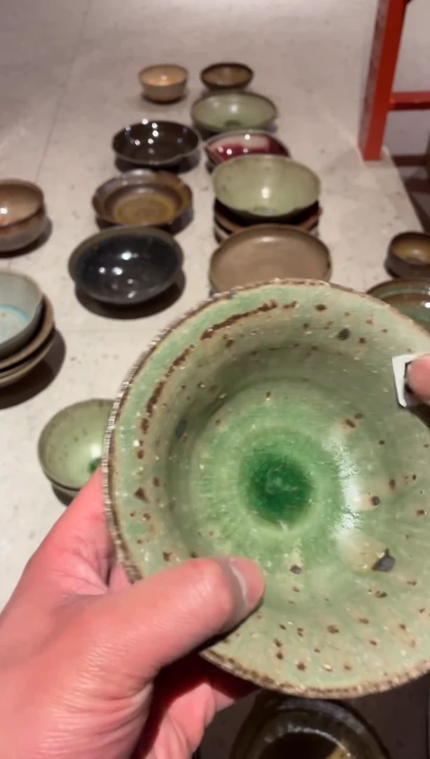 瓷片杨*502夏雨荷反边饭碗1个