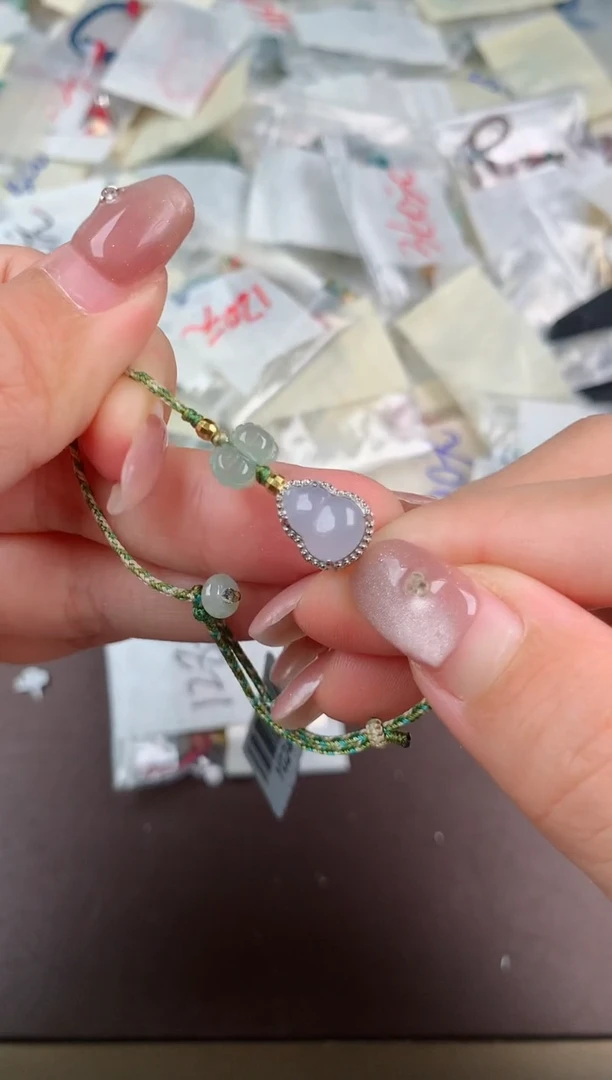 翡翠挂件银S925镶嵌一