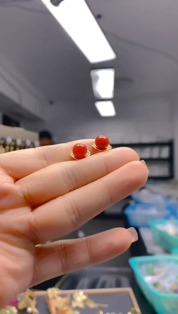 【闪购商品】翡翠耳饰合金0199翡翠耳钉