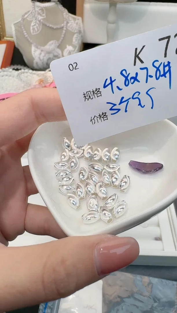 【闪购商品】水晶珠宝半成品银S925镶嵌多样性发3个K72