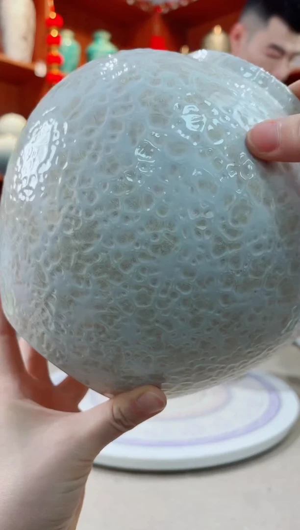 瓶茶白 小号 陶瓷花瓶 无花 精品