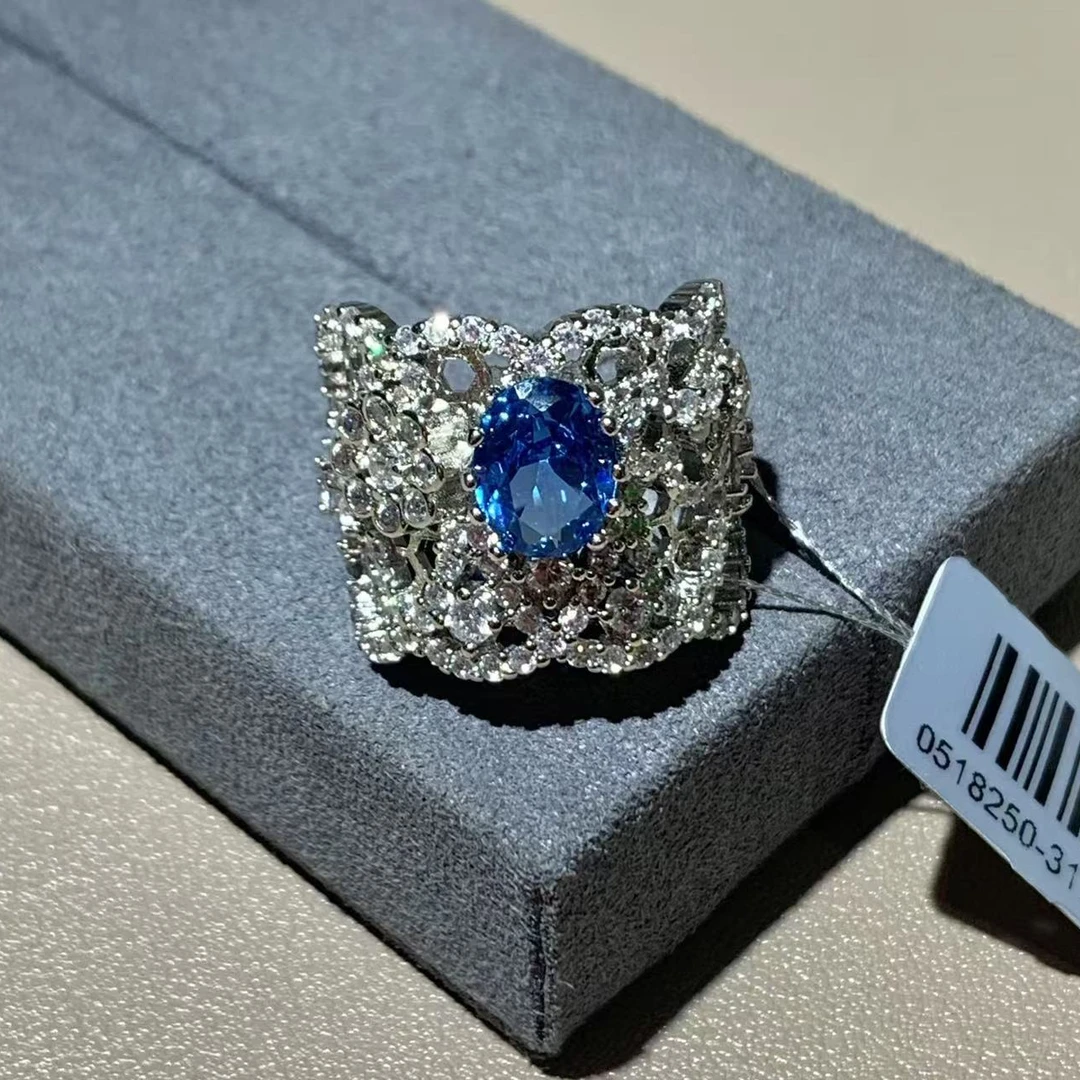 瑞士蓝高端奢华欧美时尚戒指女王范3171193