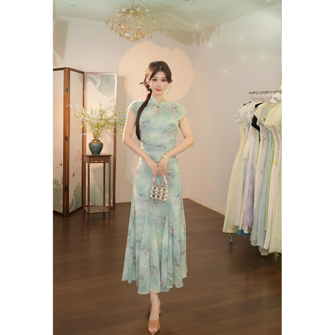 【张小小】青山远黛-1668 连衣裙（Q7826-XX）-123cm