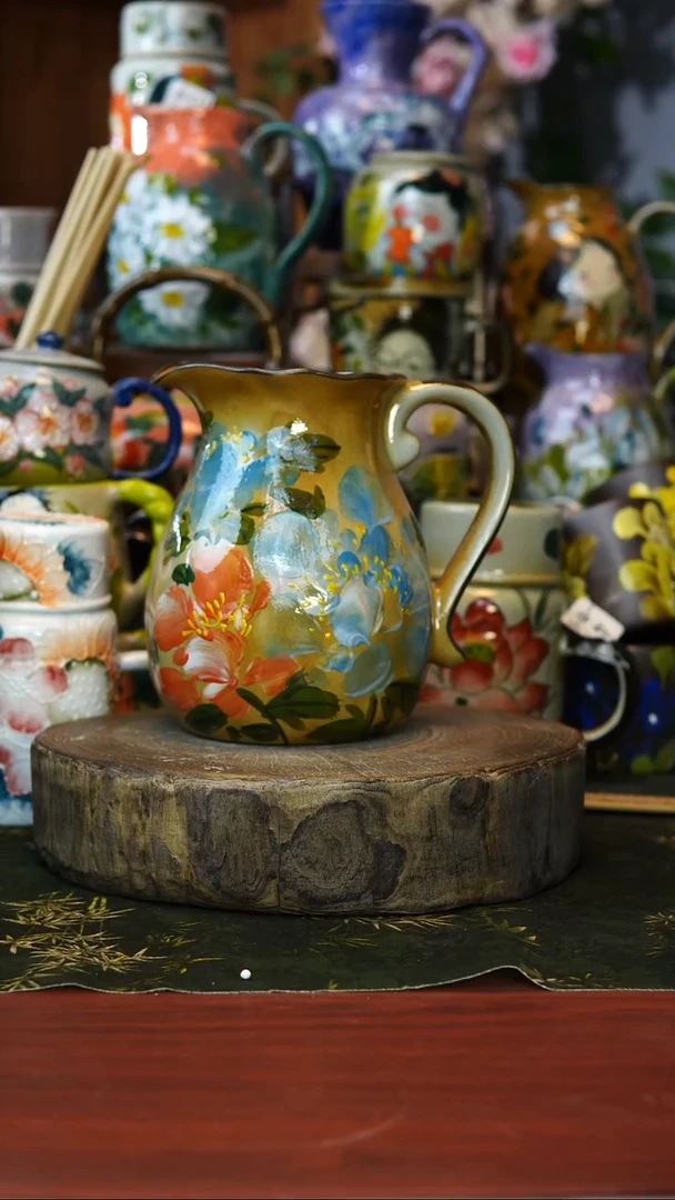 花瓶/杯子/碗61号景德镇手工手绘釉下彩