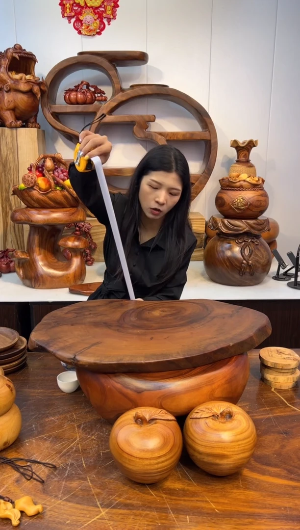 木实木一体创意茶盘