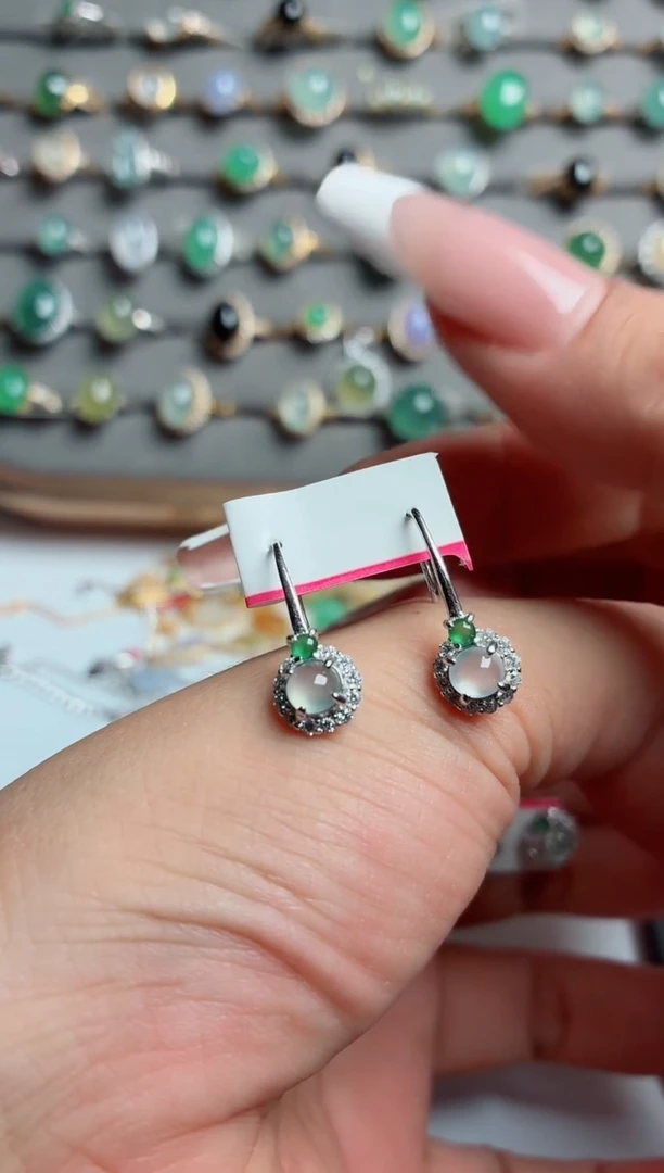 银S925镶嵌戒指翡翠**.