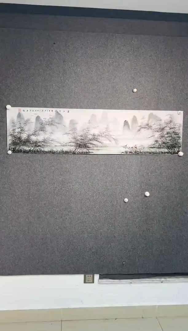 国画黄矩山老师四尺对开