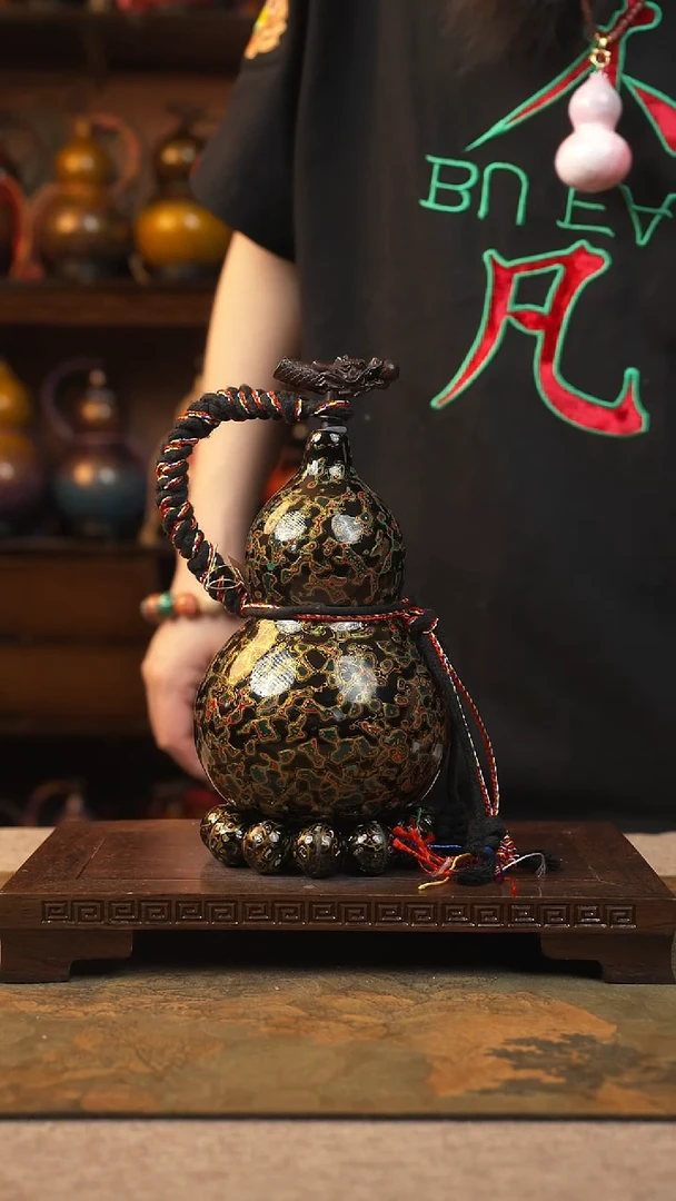 054云匠大漆酒葫芦一物一拍