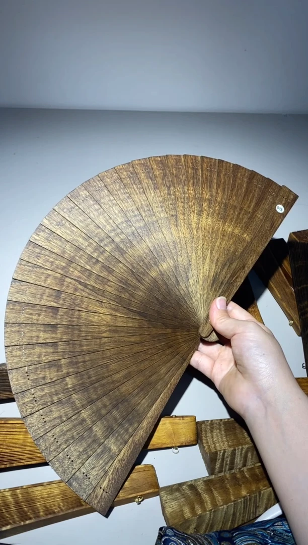 金丝楠21cm金丝楠木小叶桢楠扇575