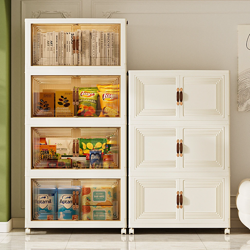 50cm面宽磁吸双开门可折叠免安装收纳柜