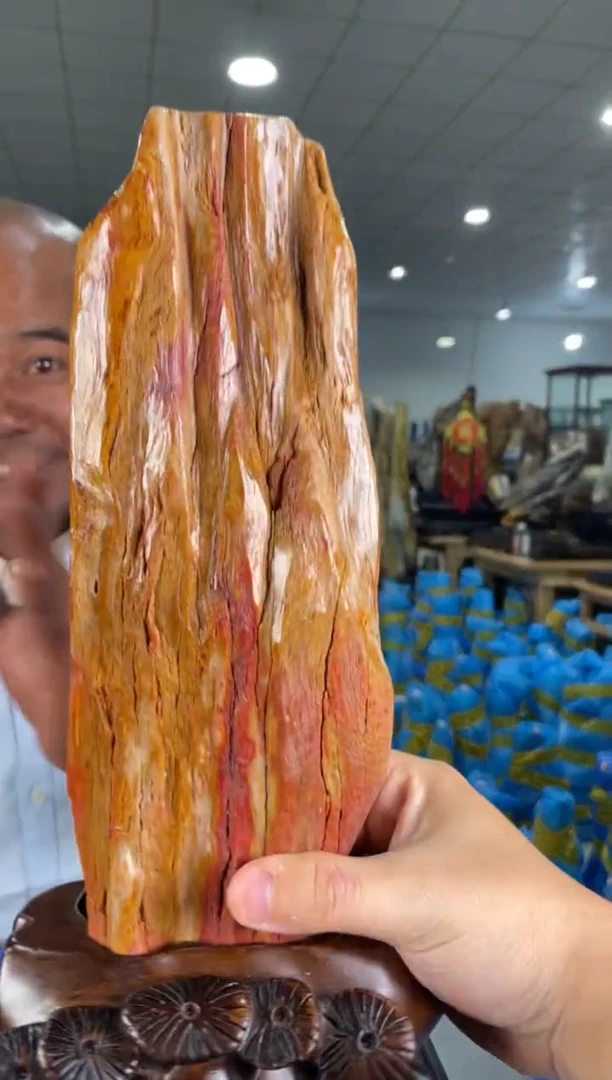 【闪购商品】硅化玉摆件未镶嵌11