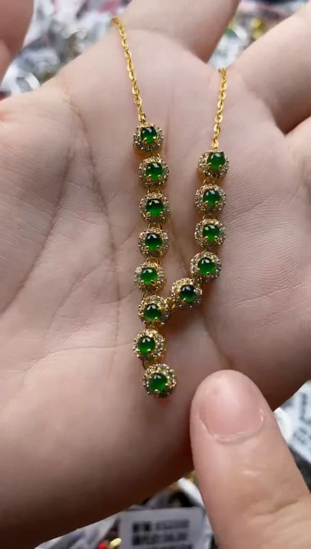 翡翠戒指银S925镶嵌2222     7