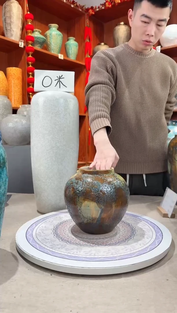 【闪购商品】瓶陶瓷花瓶 无花 窑变釉小号