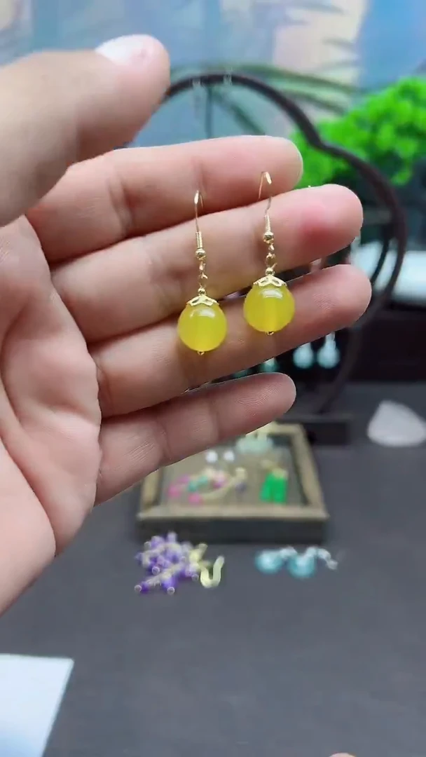 未镶嵌耳饰玛瑙/玉髓031