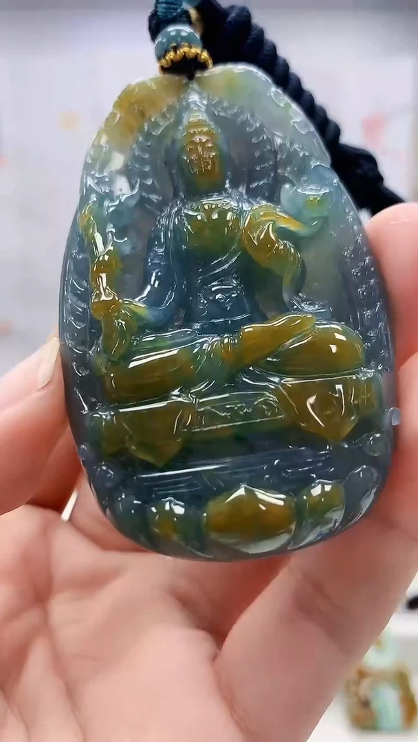 定制翡翠未镶嵌4917bb-毛货挂件85