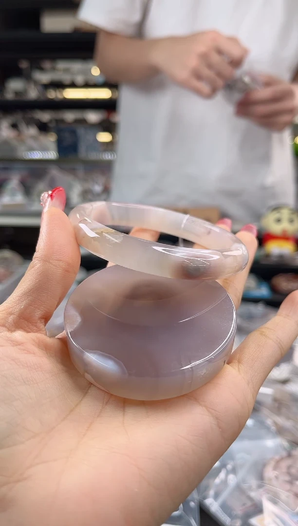 未镶嵌手镯石英质玉65圈口（赠品镯心）11444