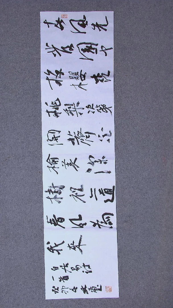 书法安文玺甘肃武威138*34四平尺