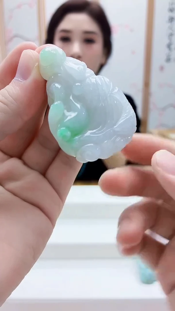 未镶嵌定制翡翠4829bb-毛货挂件48